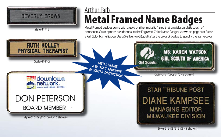 Metal Name Tags (Style G)